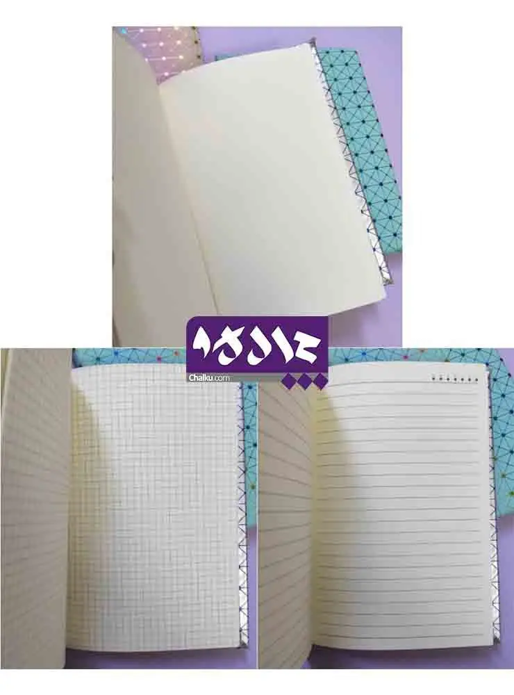 دفتر شطرنجی، خط‌دار و بی خط