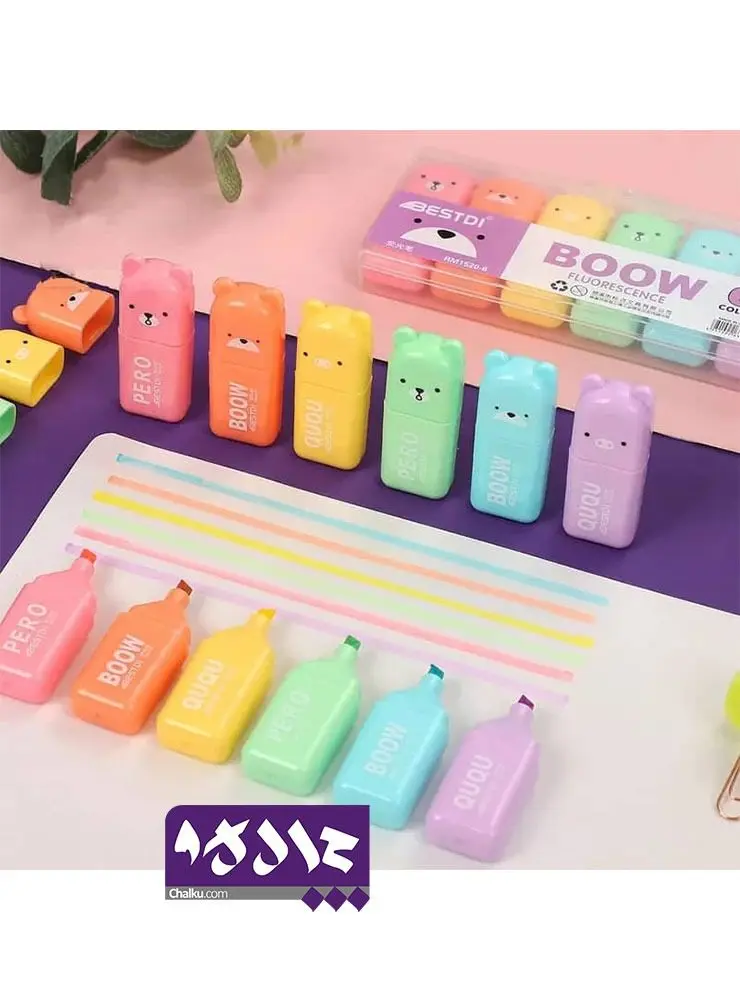 ماژیک هایلایتر طرح خرس