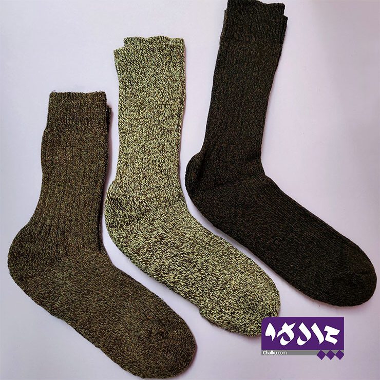 جوراب پشمی ساق بلند