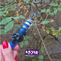 انگشتر اسکلتی مشکی