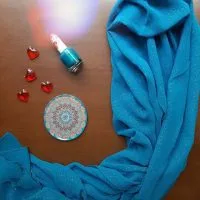 شال سبز آبی