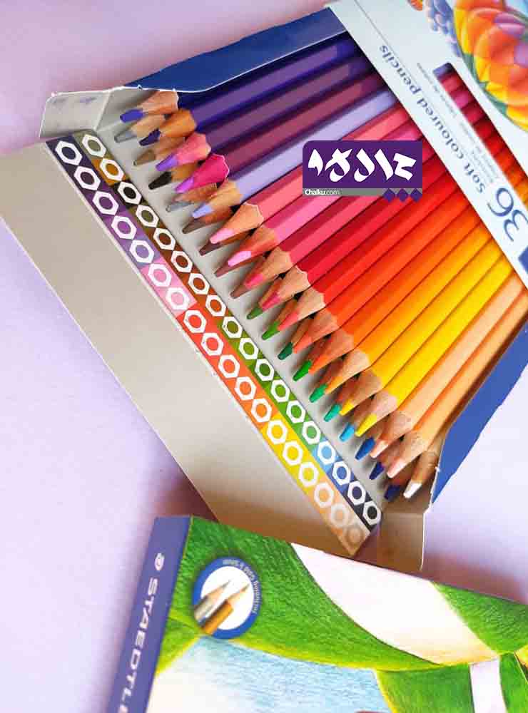 مداد رنگی ۳۶ رنگ استدلر جعبه مقوایی