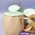 ماگ طرح مینیمال درب دار