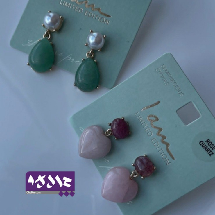 گوشواره سنگی دخترانه