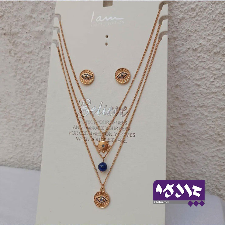گردنبند چند لایه چشم